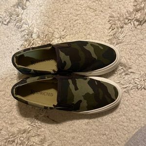 Lightly worn slip on sneakers